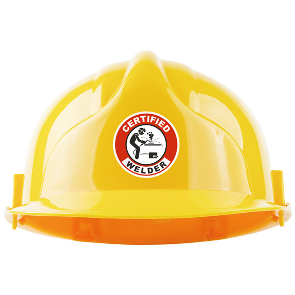 Certified Welder Hard Hat Sticker