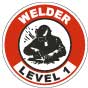 Welder Level 1 Hard Hat Sticker