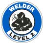 Welder Level 2 Hard Hat Sticker