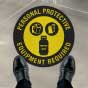 Propane Personal Protective Equipment Required Floor Sign