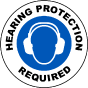 Hearing Protection Required Floor Sign