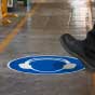 Hearing Protection Symbol Floor Sign