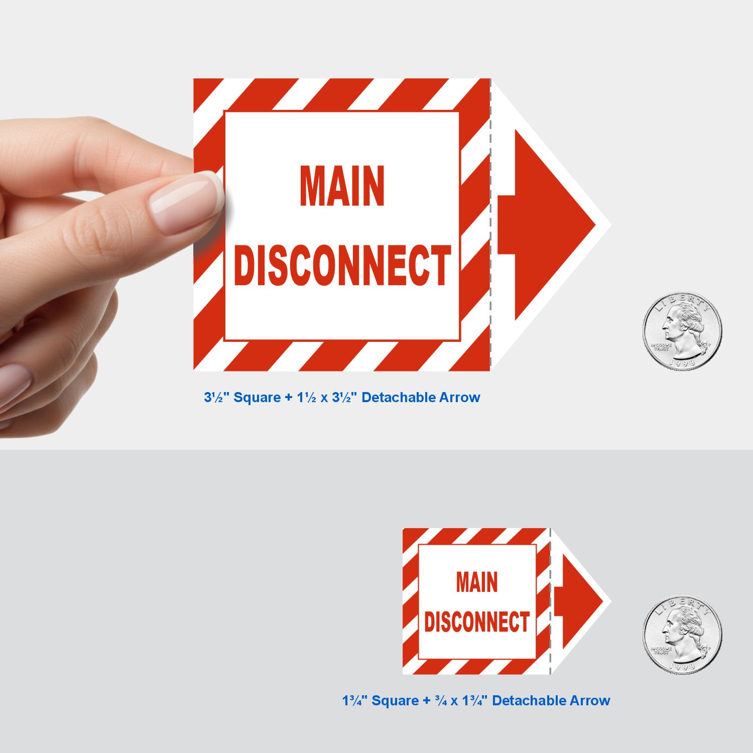 Main Disconnect Arrow Label