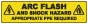 Arc Flash Appropriate PPE Required Floor Label