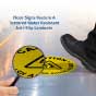 Caution Arc Flash And Shock Hazard Floor Label