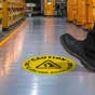 Caution Arc Flash And Shock Hazard Floor Label