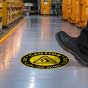 Caution Arc Flash And Shock Hazard Floor Label