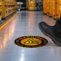 Warning Arc Flash And Shock Hazard Floor Label
