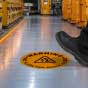 Warning Arc Flash And Shock Hazard Floor Label