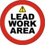 Lead Work Area Floor Sign