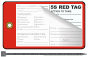 5s Laminated Red Tag