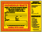 Hazardous Waste with Emergency Response Guide Label
