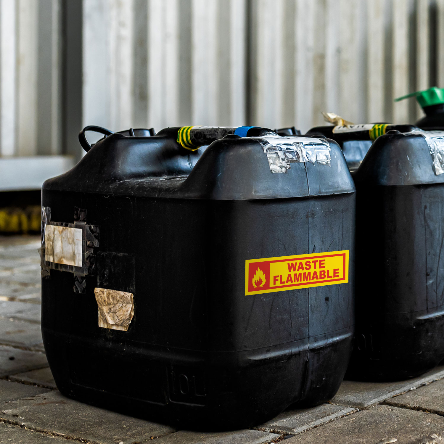 Waste Flammable Label