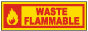 Waste Flammable Label