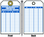 Breathing Air Compressor Maintenance Record Tag