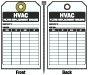 HVAC Filter Replacement Record Tag