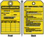Scaffold Inspection Tag
