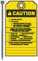 OSHA Caution Limited Entry Barricade Tag