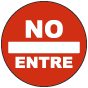 Spanish Do Not Enter Floor Sign