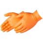 8 Mil Premium Orange Nitrile Gloves