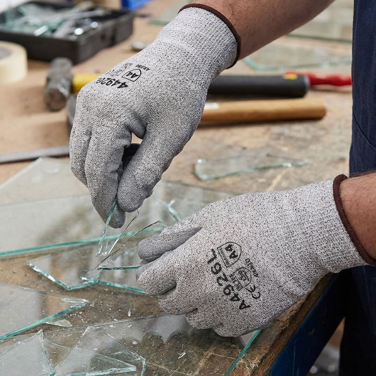 A4 Cut Level Polyurethane Coated Gloves