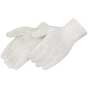 White String Knit Gloves 
