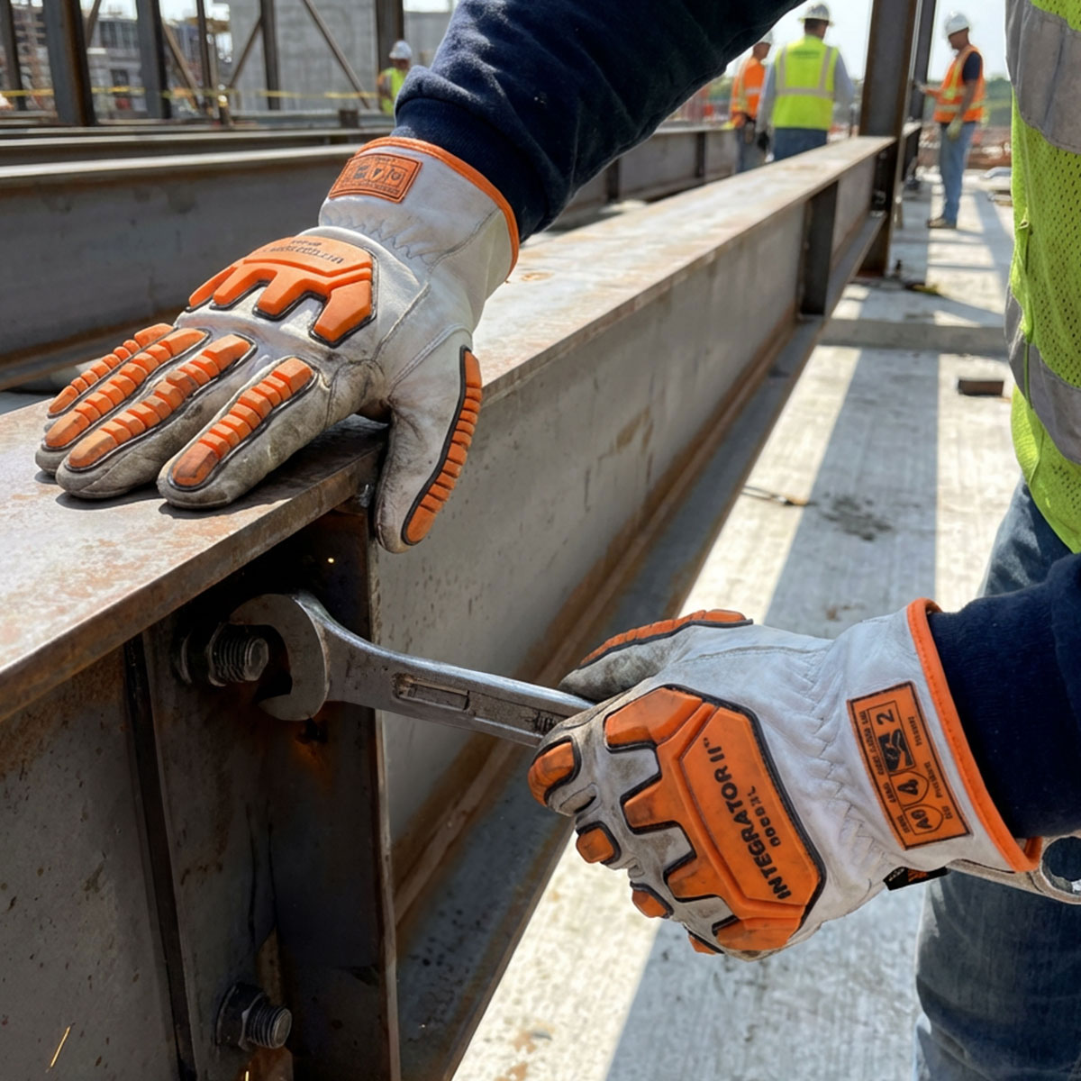 A6 Cut Level Leather Impact Gloves