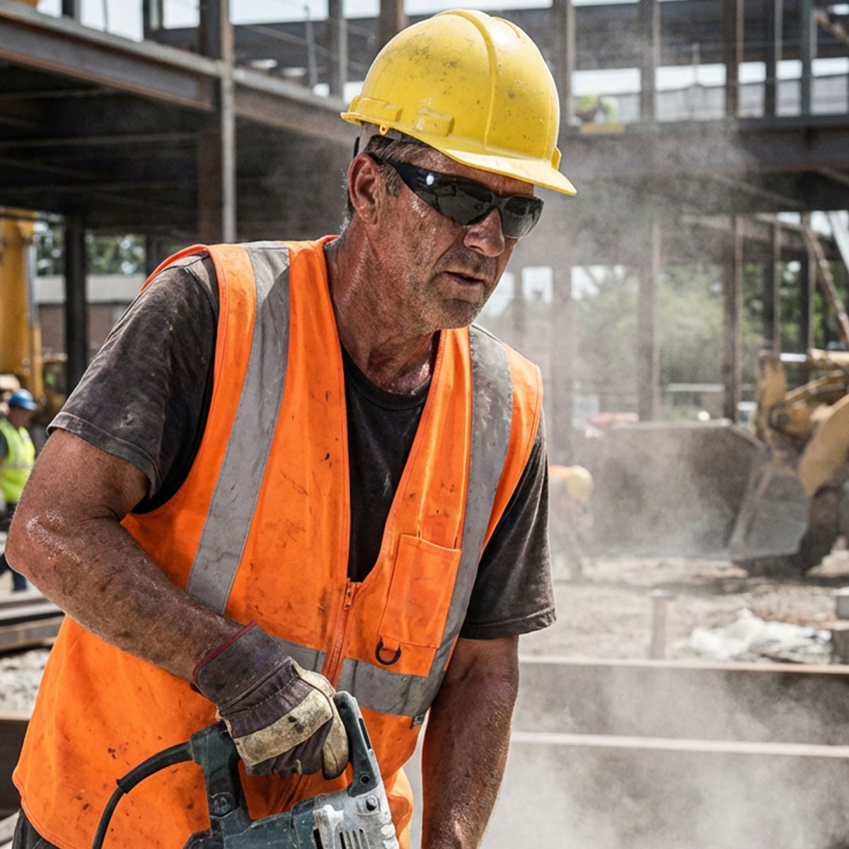 Gray Wrap Around Safety Glasses, Gray Lens- Economy 