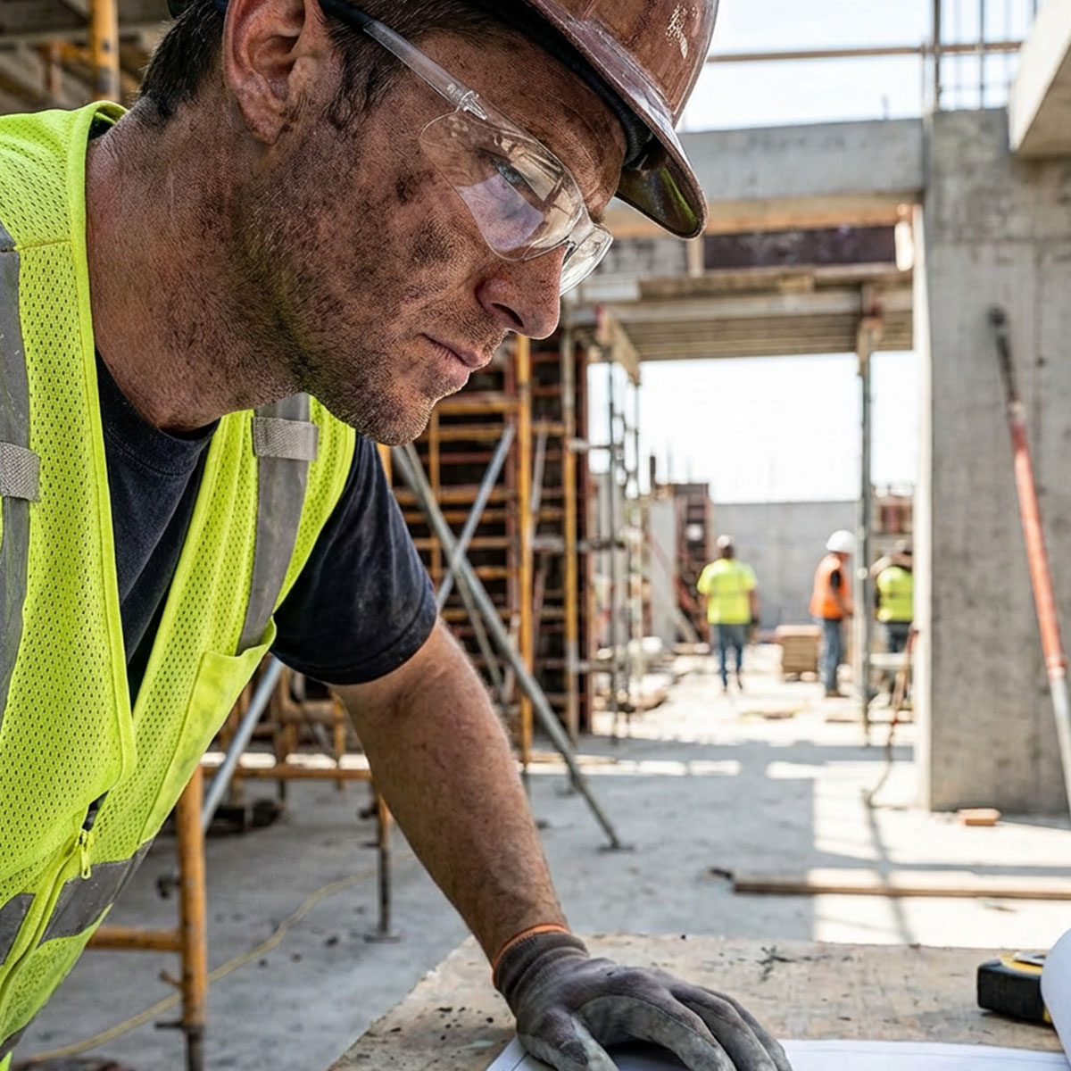 Frameless Safety Glasses, Clear Lenses- Economy 