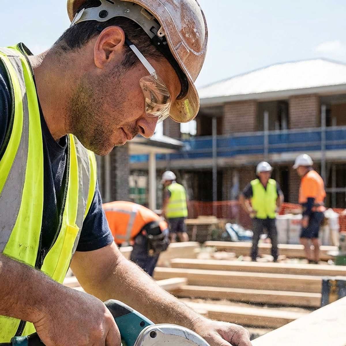 Frameless Safety Glasses, Clear Lens, Rubber Tip