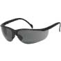 Semi-Frane Safety Glasses- Black Frame & Gray Lens