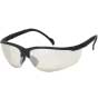 Semi-Frame Safety Glasses- Black Frames, Indoor/Outdoor Lens