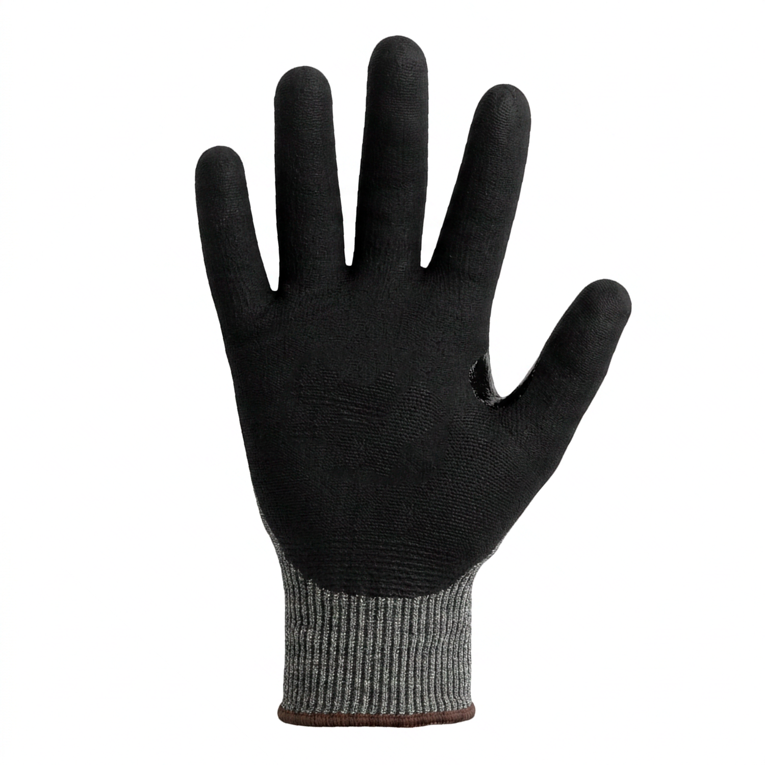 ANSI A9 Black Sandy Foam Nitrile Cut Resistant Gloves
