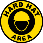 Hard Hat Area Floor Sign