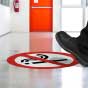 No Smoking Floor Sign