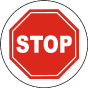 Stop Floor Sign