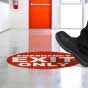 Emergency Exit Only Floor Sign