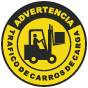 Spanish Forklift Traffic Floor Sign