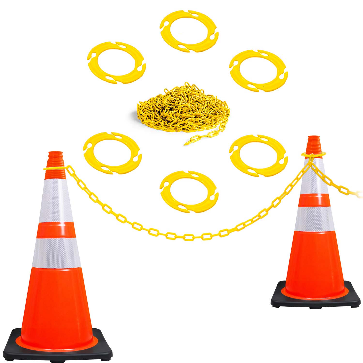 Yellow Cone Chain Connector Kit