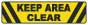 Keep Area Clear Floor Sign