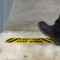 Caution Step Down Floor Sign
