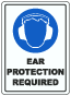 Ear Protection Required Floor Sign