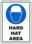 Hard Hat Area Floor Sign