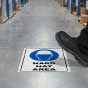 Hard Hat Area Floor Sign