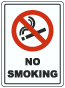No Smoking Floor Sign