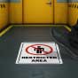 Restricted Area Floor Sign