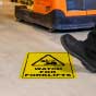 Watch Forklifts Floor Sign