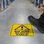Do Not Block Aisle Floor Sign