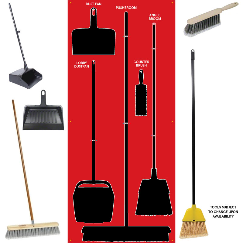Clean and Sweep Tools 5S Dry Shadow Board Red/Black