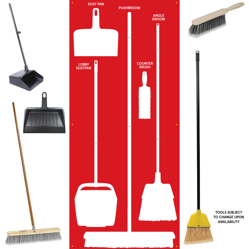 Clean and Sweep Tools 5S Dry Shadow Board Red/White